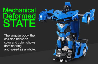 Electric Transforming Police Toy Car