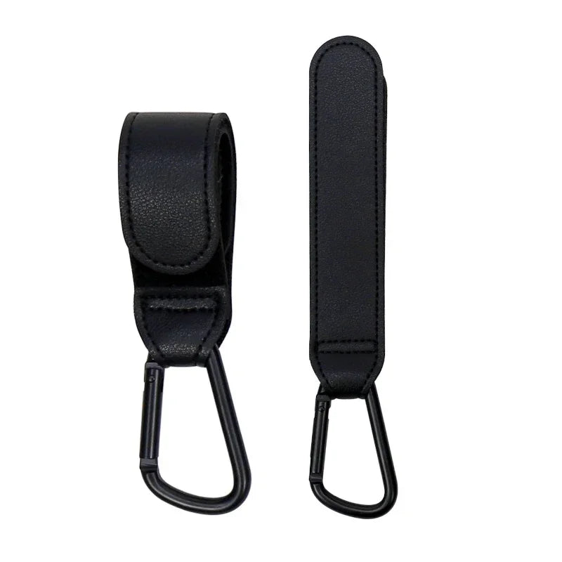2 PCS Baby Stroller Hooks – 360° Rotatable Organizer