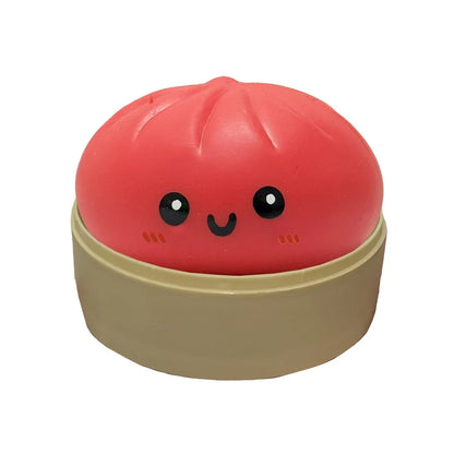 Giant Dumpling Squeeze Toy – Soft Squishy Fidget with Bamboo Steamer 🥟✨