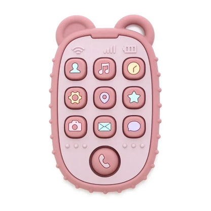Baby Phone Teether – Silicone Teething Toy for Babies & Toddlers