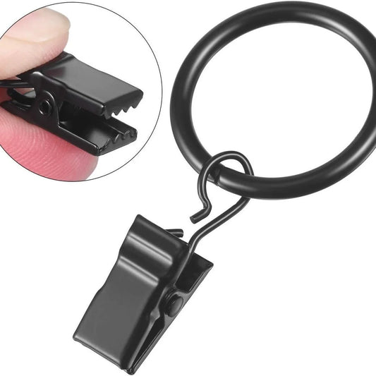 10-Pack Clothes Hanger Connector Rings with Clips