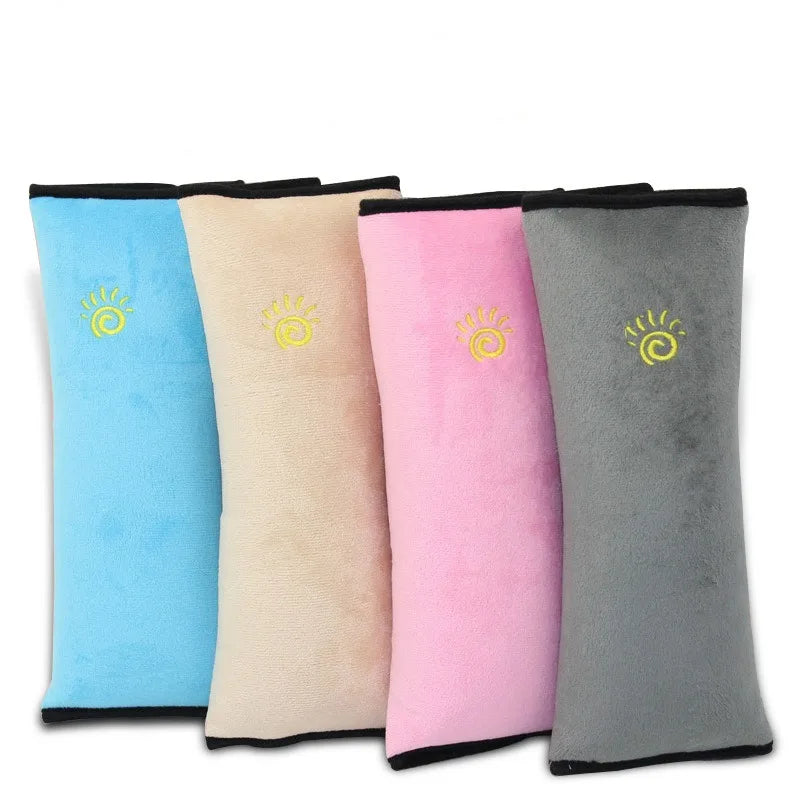 Children's Car Seat Belt Pillow – Plush Shoulder Strap Cushion
