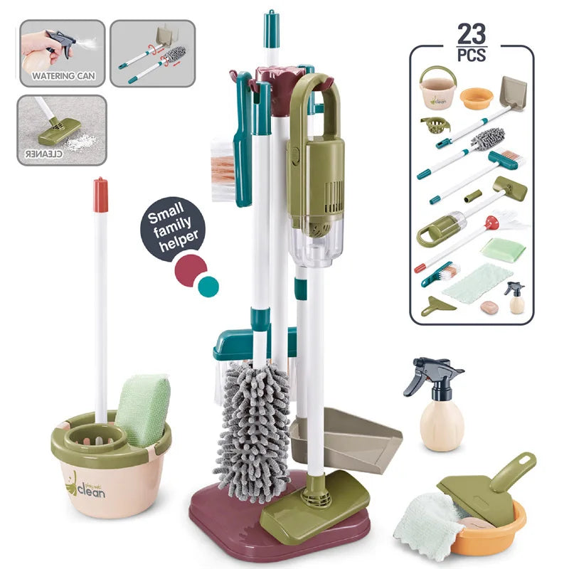Kids Simulated Life Cleaning Toys – Pretend Play Cleaning Set for Children