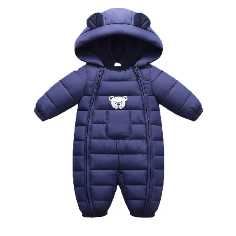 SnuggleBear Hooded Baby Snowsuit