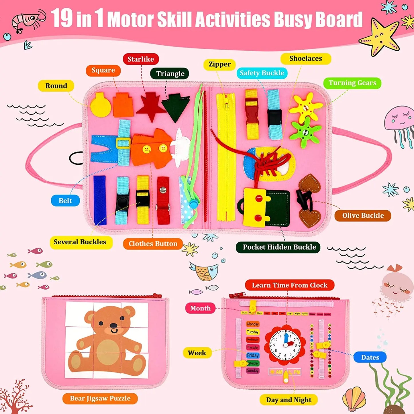 Toddler Montessori Busy Board