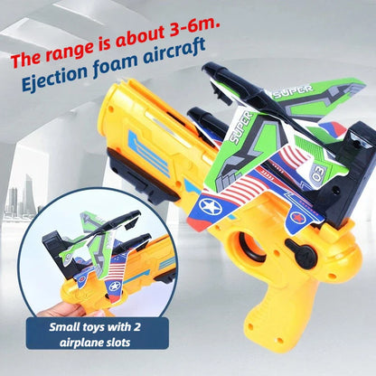 Children's Foam Airplane Launcher Toy – Outdoor Fun for Kids