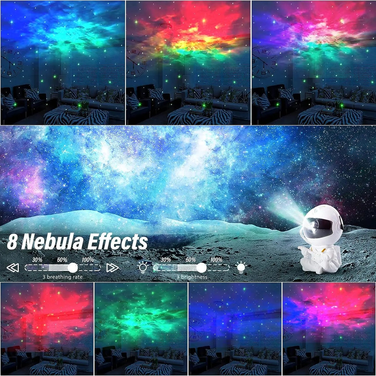 Astronaut Star Projector Lamp
