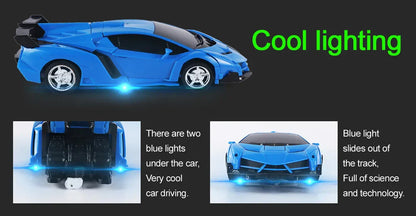 Electric Transforming Police Toy Car