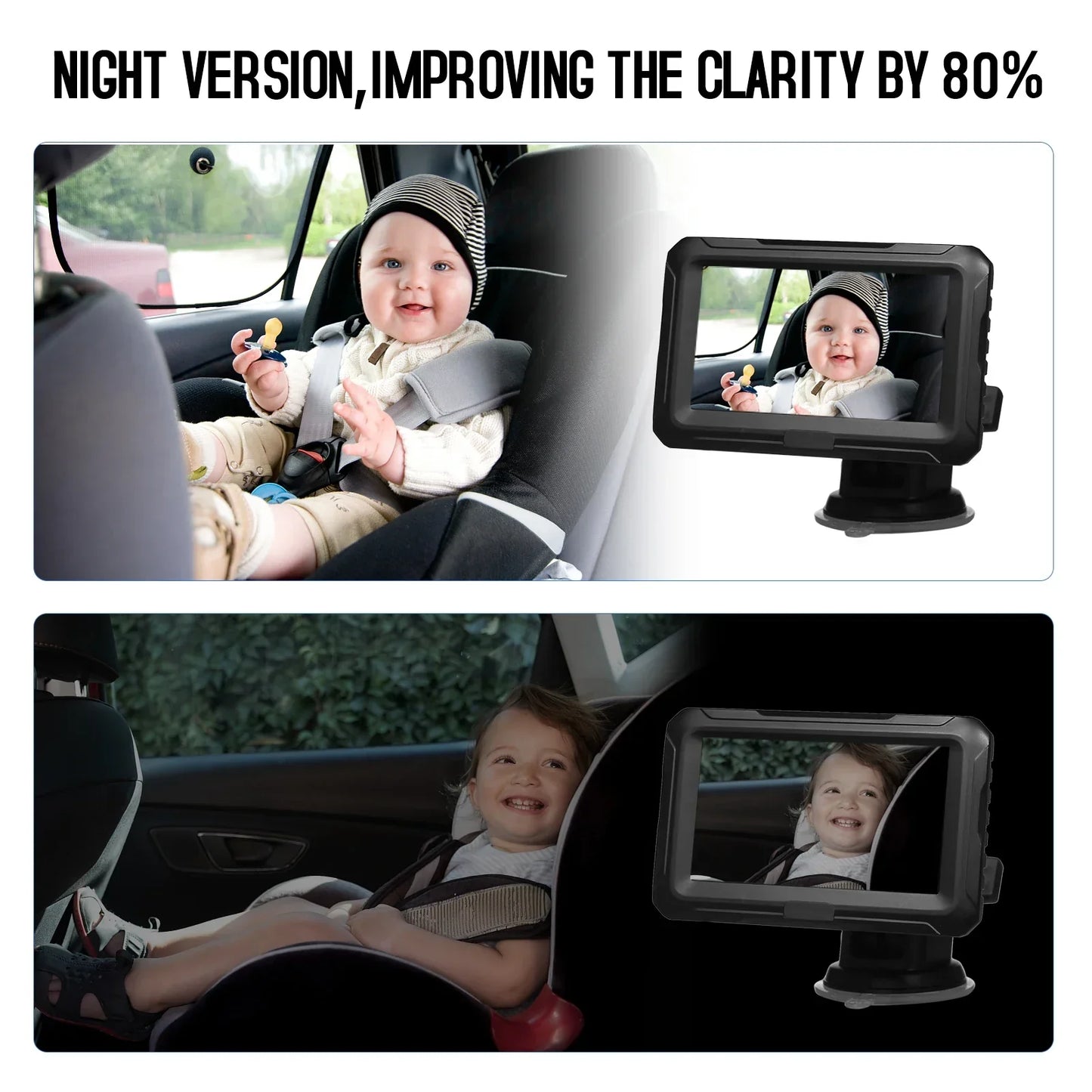 Baby Car Mirror with Camera – Baby Car Monitor