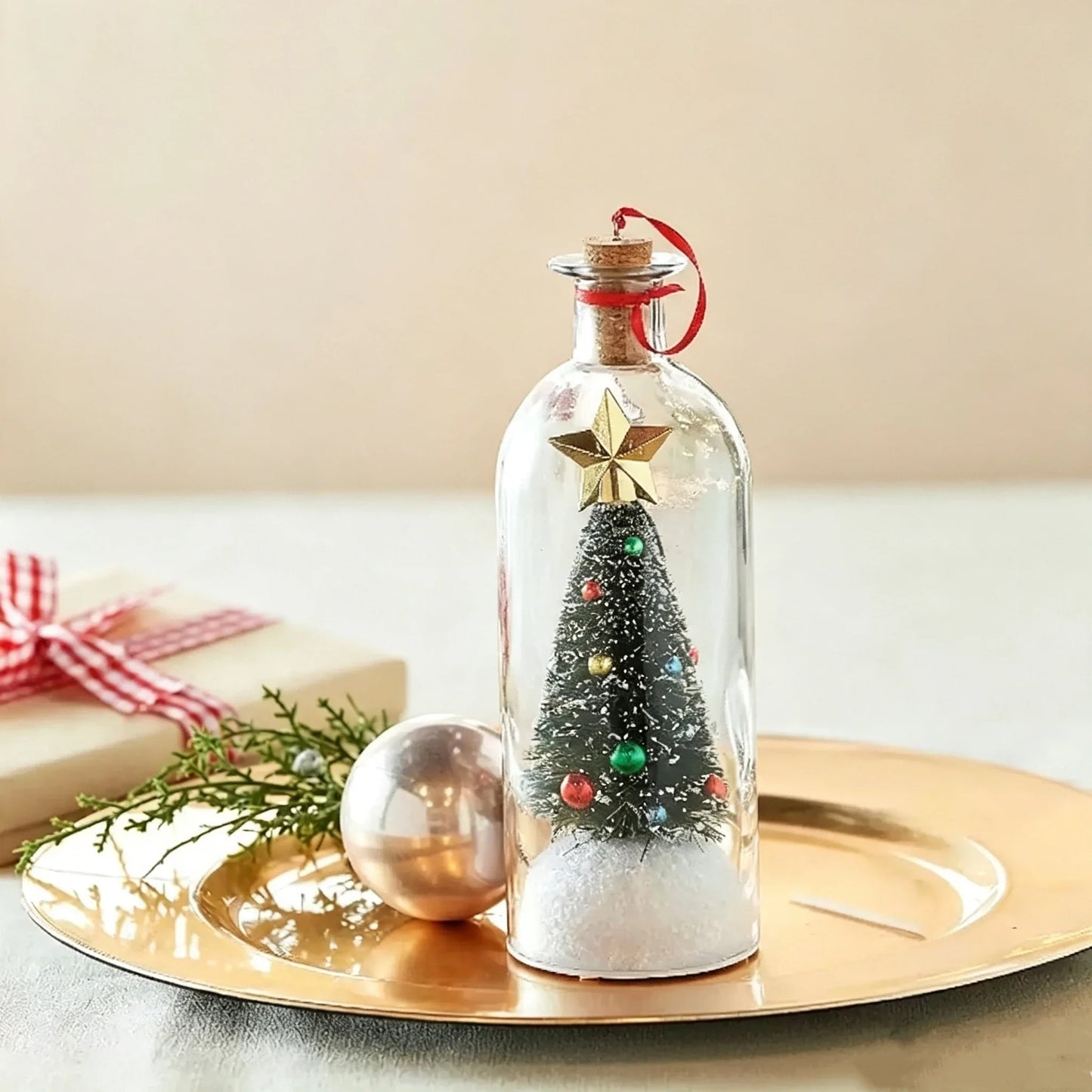 MerryVoice Recordable Christmas Tree Bottle Ornament
