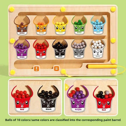 ColorCount Duo Montessori Maze & Drawing Board