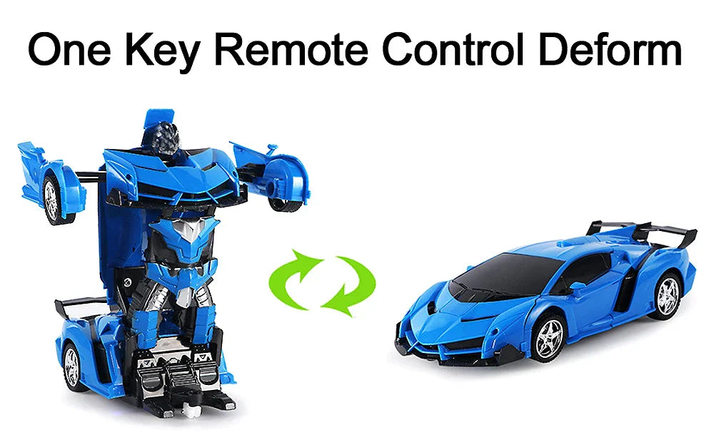 Electric Transforming Police Toy Car