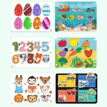 Busy Book for Kids: Animals & Numbers Learning Toy