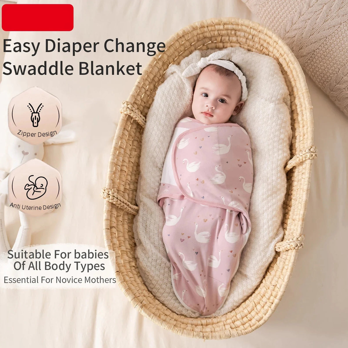 Adjustable Cotton Baby Swaddle Wrap  👶🌙