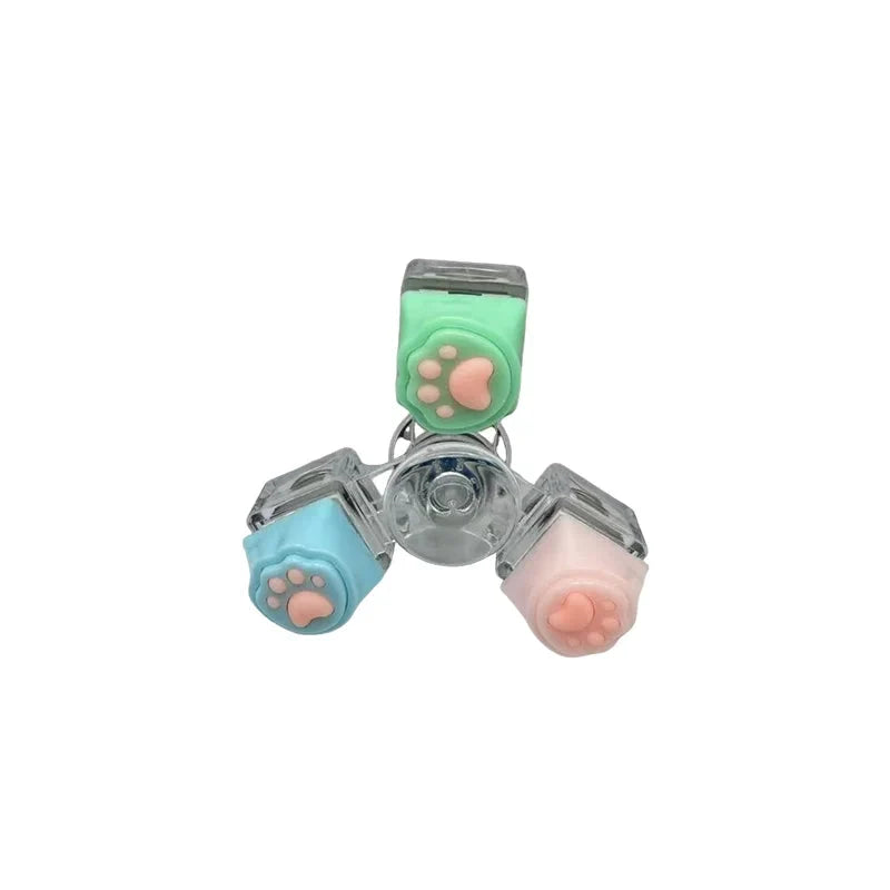 PurrPress - Cat Paw Mechanical Keycap Fidget Keychain