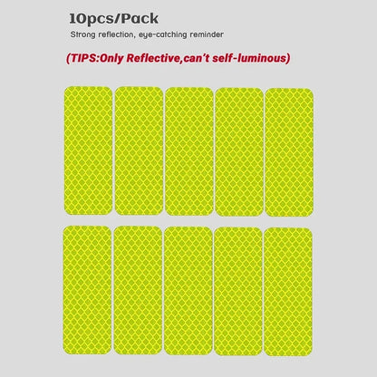 10pcs Waterproof Night Anti-Collision Reflective Patch – Baby Stroller Safety