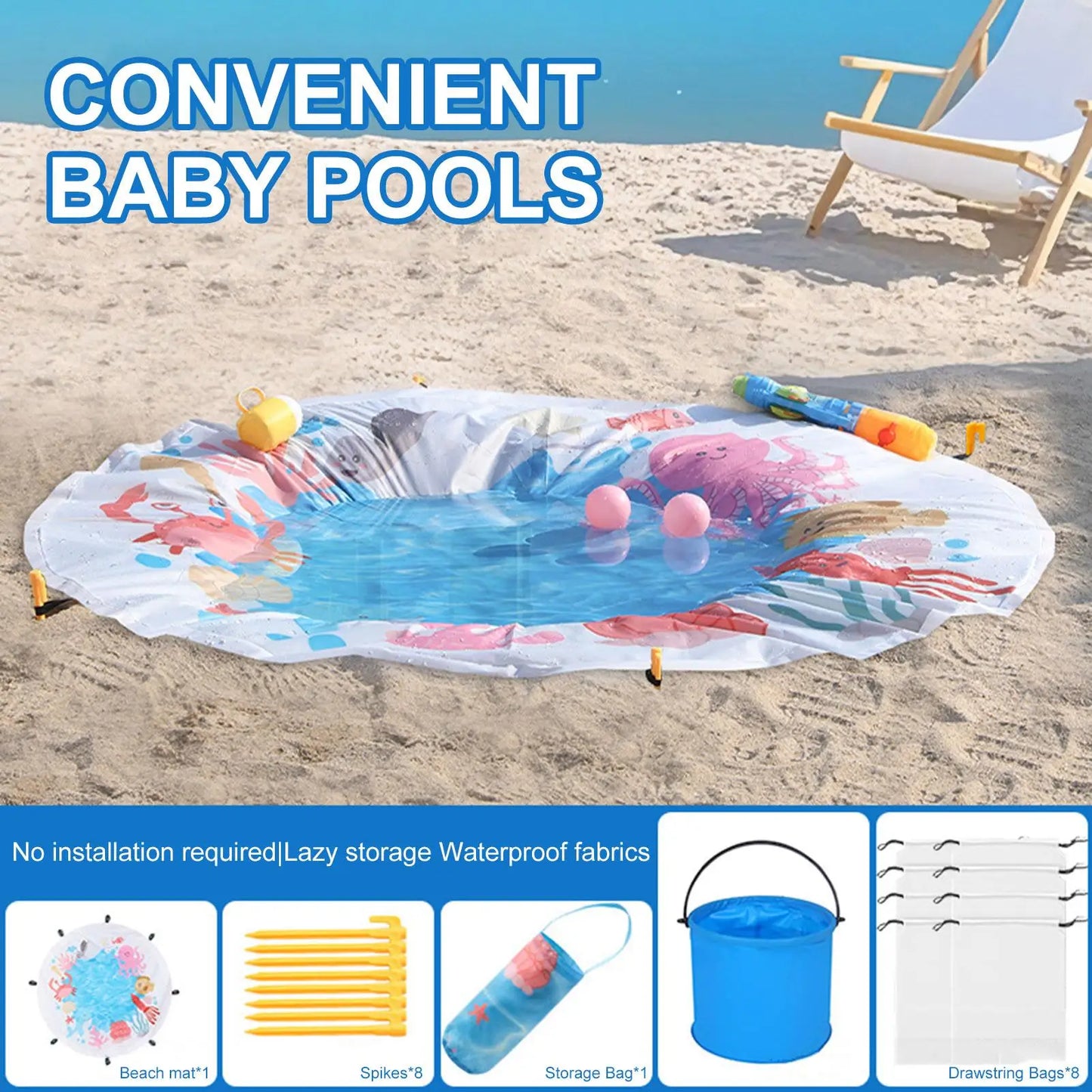 SplashNest Beach Baby Pool