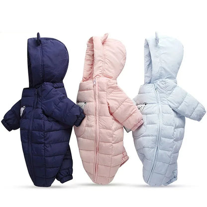 SnuggleBear Hooded Baby Snowsuit