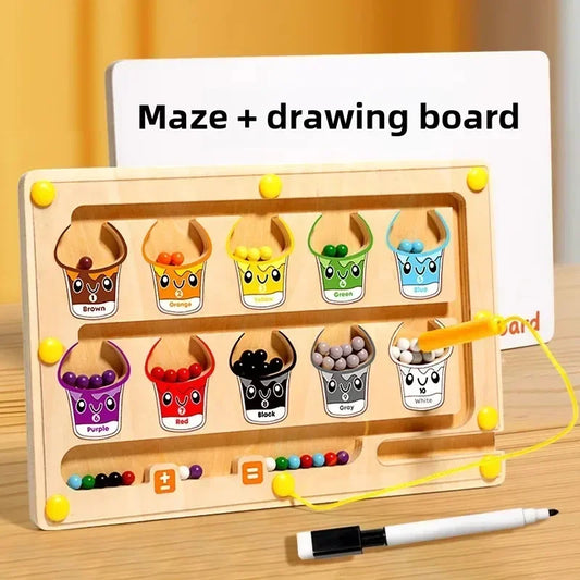 ColorCount Duo Montessori Maze & Drawing Board