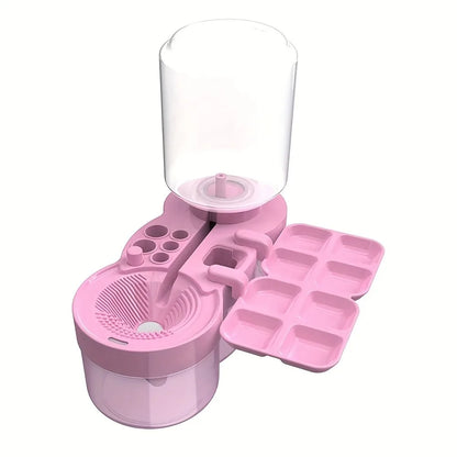 CleanFlow 6-in-1 Paintbrush Cleaner & Brush Holder | Water Circulation Art Cleaning Cup