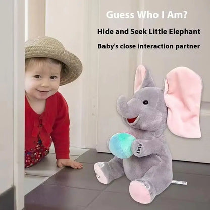 Singing Elephant Plush Toy – Interactive Hide & Seek Musical Toy