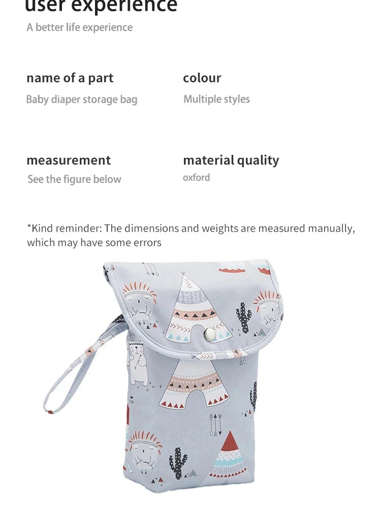 Waterproof Baby Nappy Storage Bag