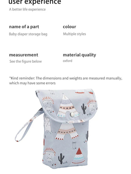 Waterproof Baby Nappy Storage Bag