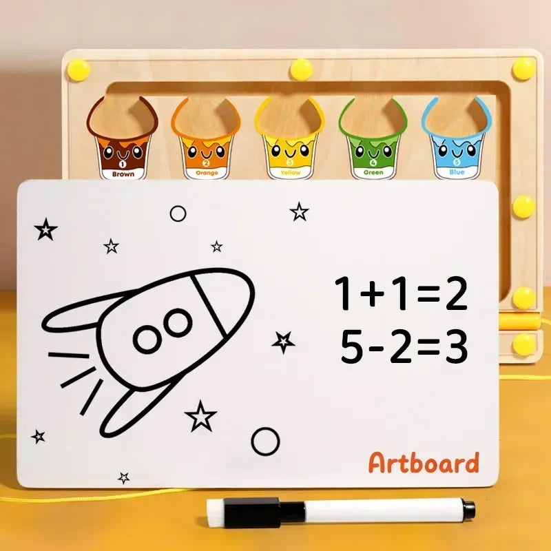ColorCount Duo Montessori Maze & Drawing Board