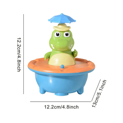 SplashGator LED Crocodile Bath Sprinkler Toy for Kids | Floating Water Spray Bath & Pool Toy