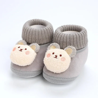 BearStep – Plush Anti-Slip Baby Crib Shoes 🐻👟