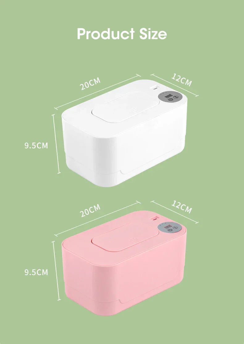 Baby Wipe Warmer – USB Charge Wet Towel Dispenser for Home and Car Use