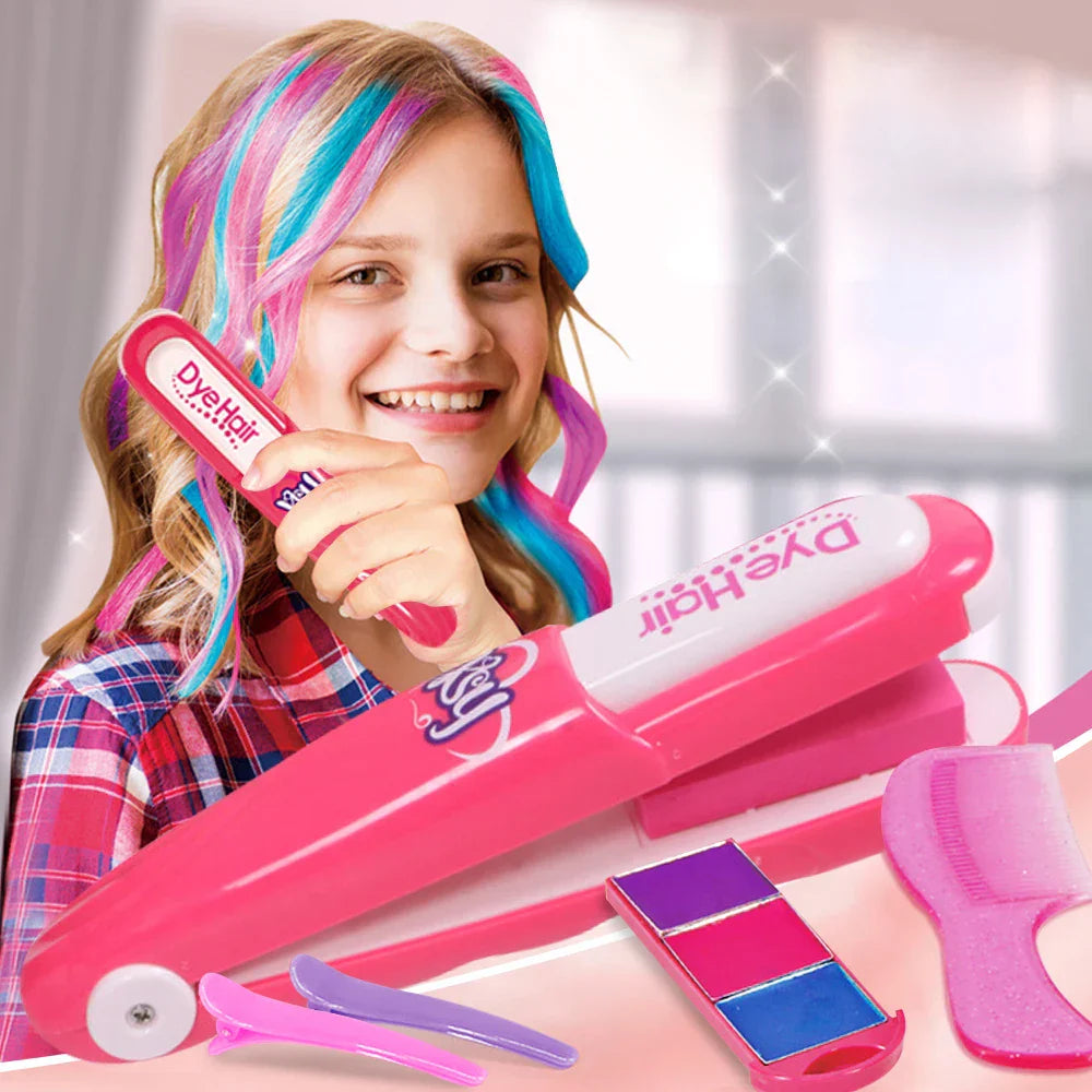 Children's Simulated Hair Dyeing Stick Set – DIY Hair & Makeup Tools