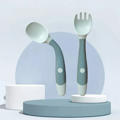 Bendable Twist Baby Fork and Spoon Set