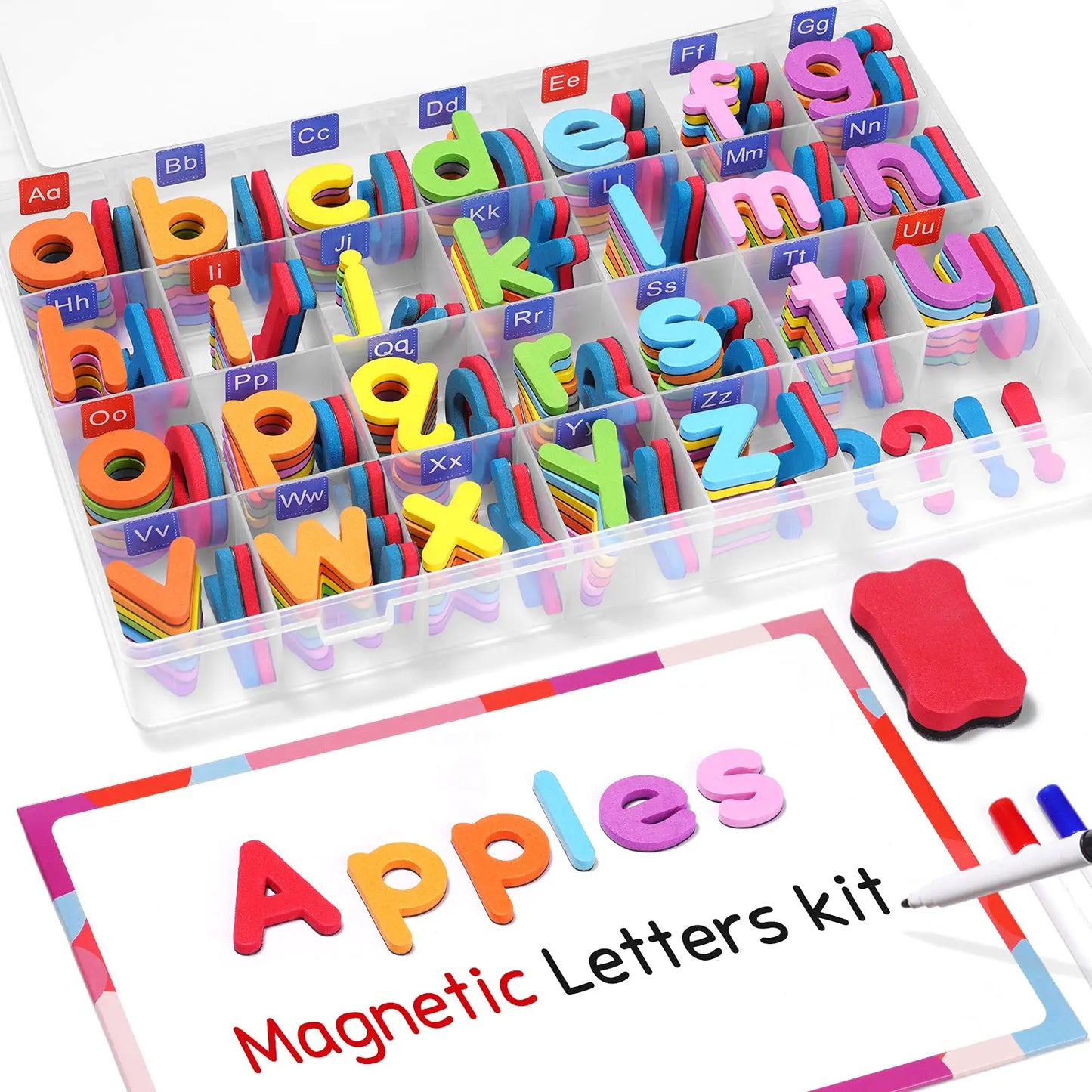 Magnetic Alphabet Letters Kit with Magnet Board