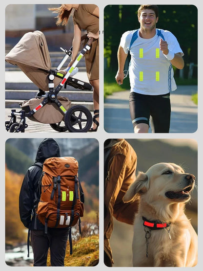 10pcs Waterproof Night Anti-Collision Reflective Patch – Baby Stroller Safety