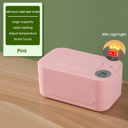 Baby Wipe Warmer – USB Charge Wet Towel Dispenser for Home and Car Use