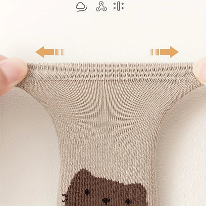 6-Pair Baby Anti-Slip Socks – Cute Cartoon Animals 🐻🐰🦊