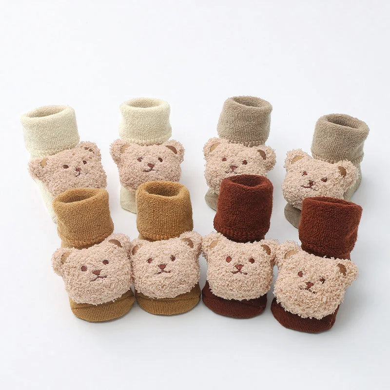 Cute Baby Cotton Bear Socks