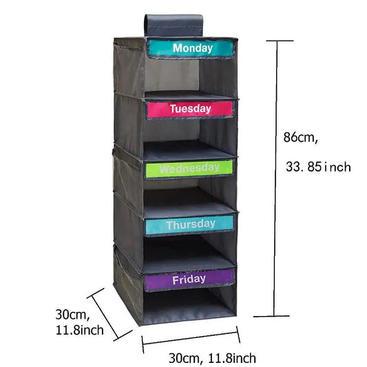 WeekReady - Kids 5-Day Clothes Organiser