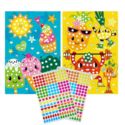 Funny Puzzle Dot Stickers – Cute Animal Mosaic Craft Set for Kids