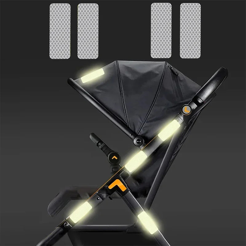 10pcs Waterproof Night Anti-Collision Reflective Patch – Baby Stroller Safety