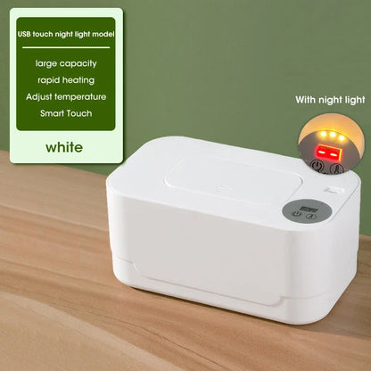 Baby Wipe Warmer – USB Charge Wet Towel Dispenser for Home and Car Use