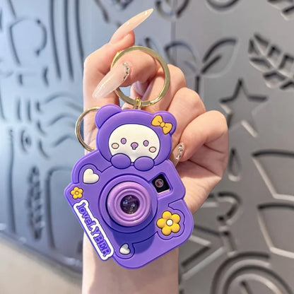 3D Camera Keyring – Cute Bag &amp; Key Charm