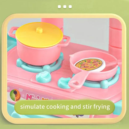 Mini Kitchen Counter Play Set – DIY Simulated Cooking Food Tableware