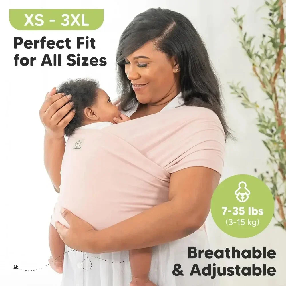Baby Wrap Carrier – Breathable and Lightweight Baby Sling for Newborns