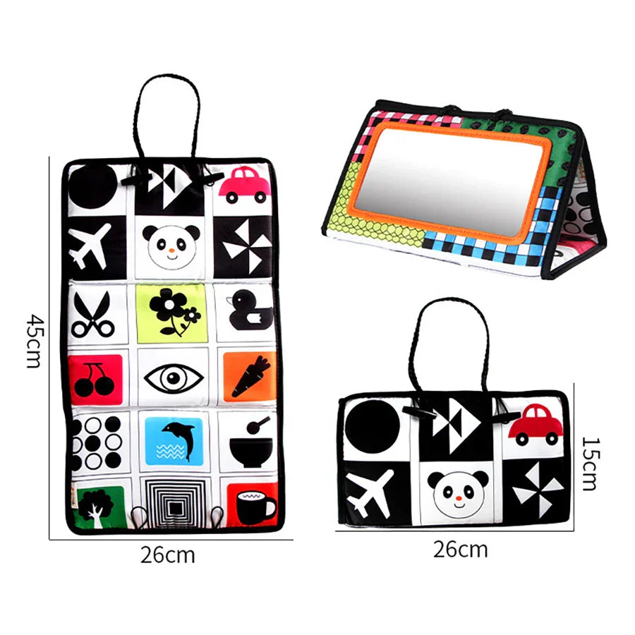 Foldable Crib Toy Activity Soft Book