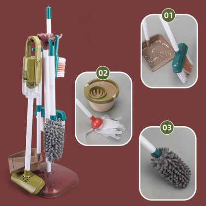 Kids Simulated Life Cleaning Toys – Pretend Play Cleaning Set for Children