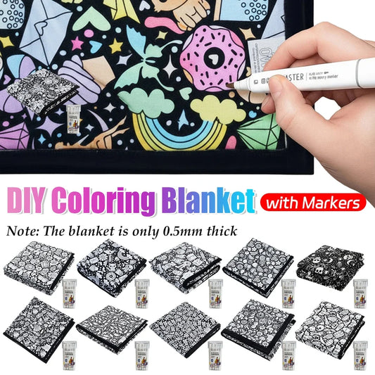 DoodleDream DIY Coloring Blanket