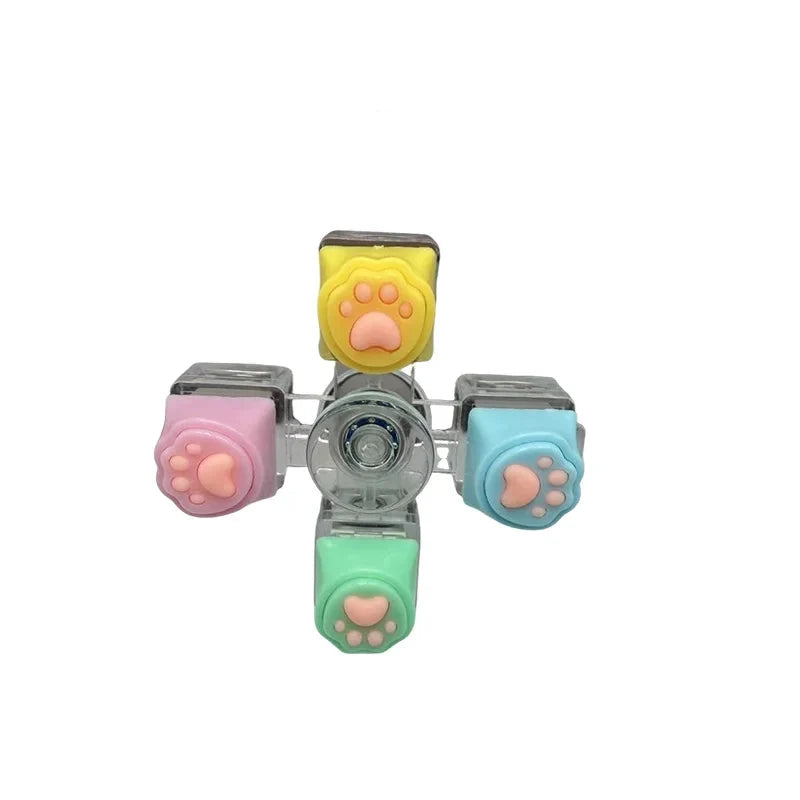 PurrPress - Cat Paw Mechanical Keycap Fidget Keychain