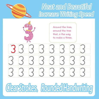 Magic Writing Practice Set for Preschool Kids